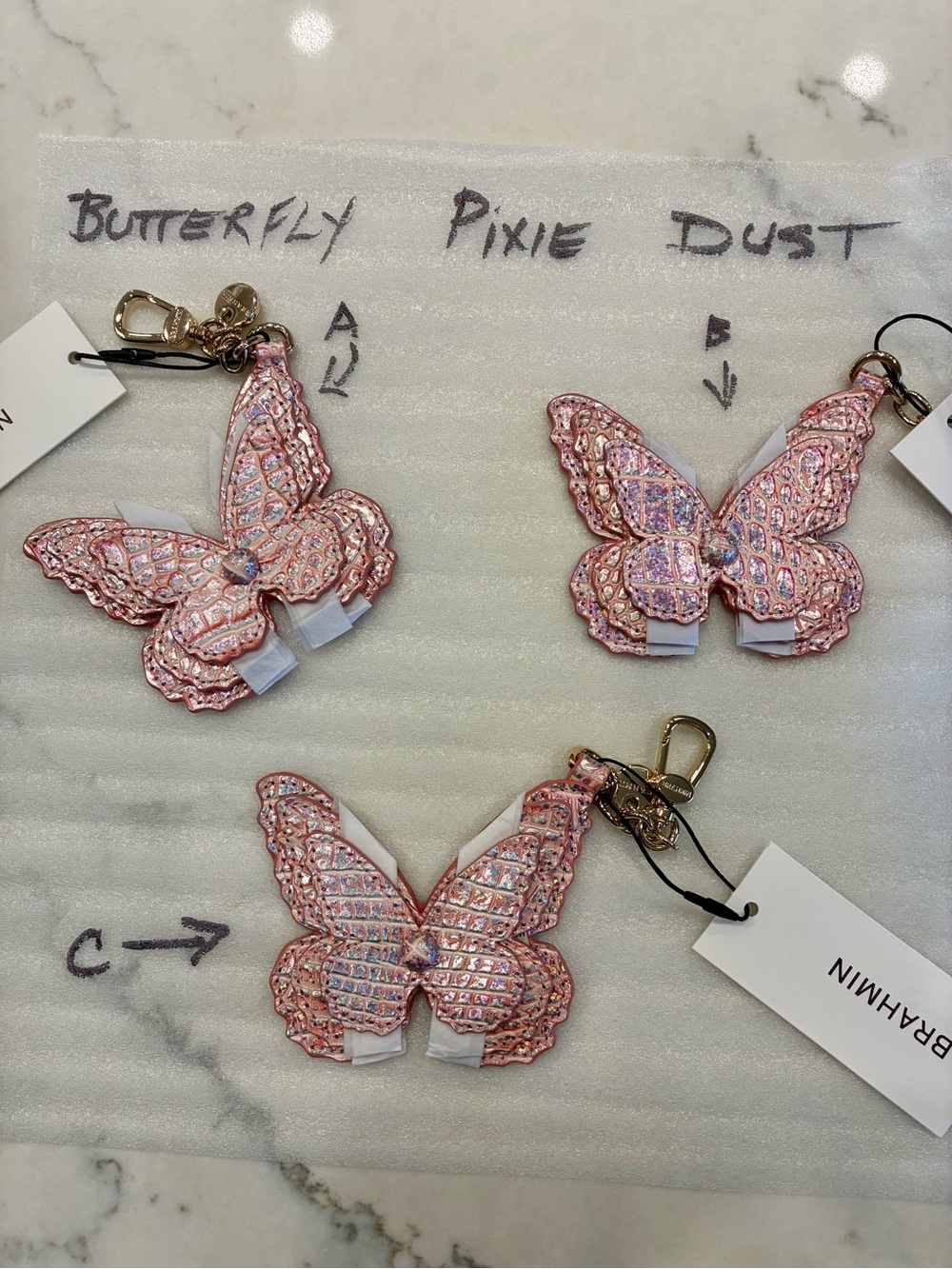 Brahmin “Pixie Dust” Keychain Charm NWT in original packaging. Retired HTF